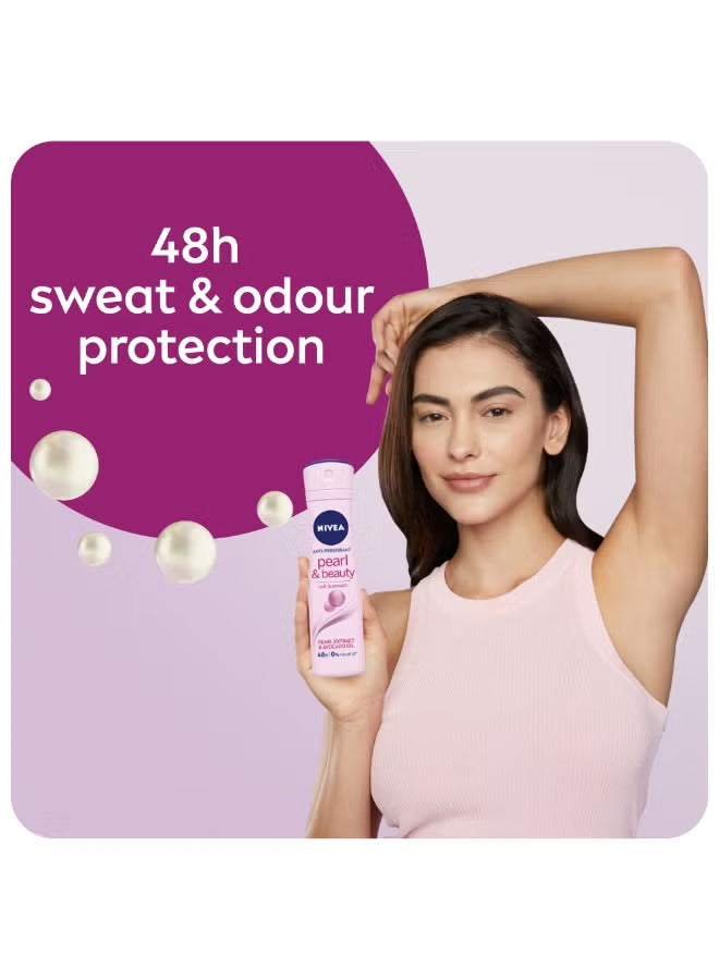 Pearl And Beauty Antiperspirant for Women Extracts Spray 150ml