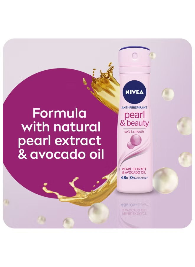 Pearl And Beauty Antiperspirant for Women Extracts Spray 150ml