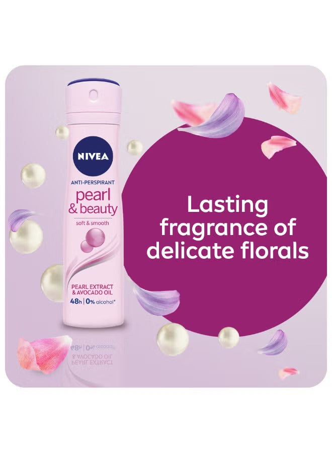 Pearl And Beauty Antiperspirant for Women Extracts Spray 150ml