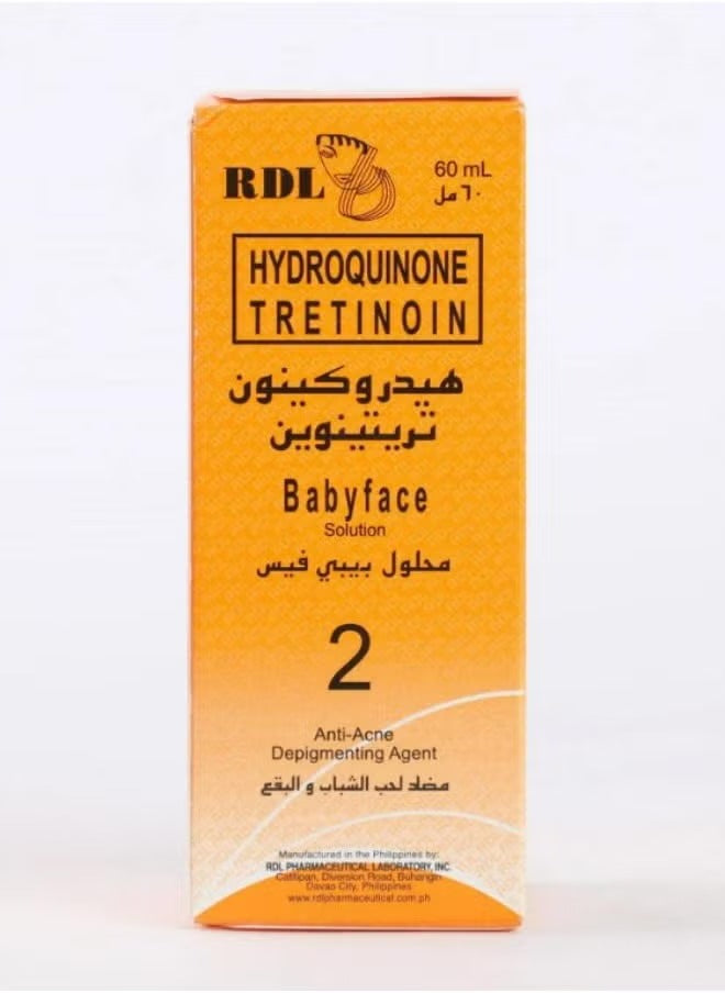 Babyface Astringent Hydroquinone+Tretinoin 2 - 60 ML