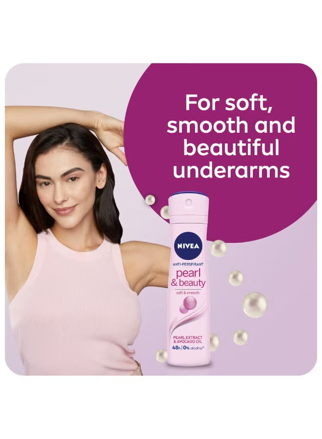 Pearl And Beauty Antiperspirant for Women Extracts Spray 150ml
