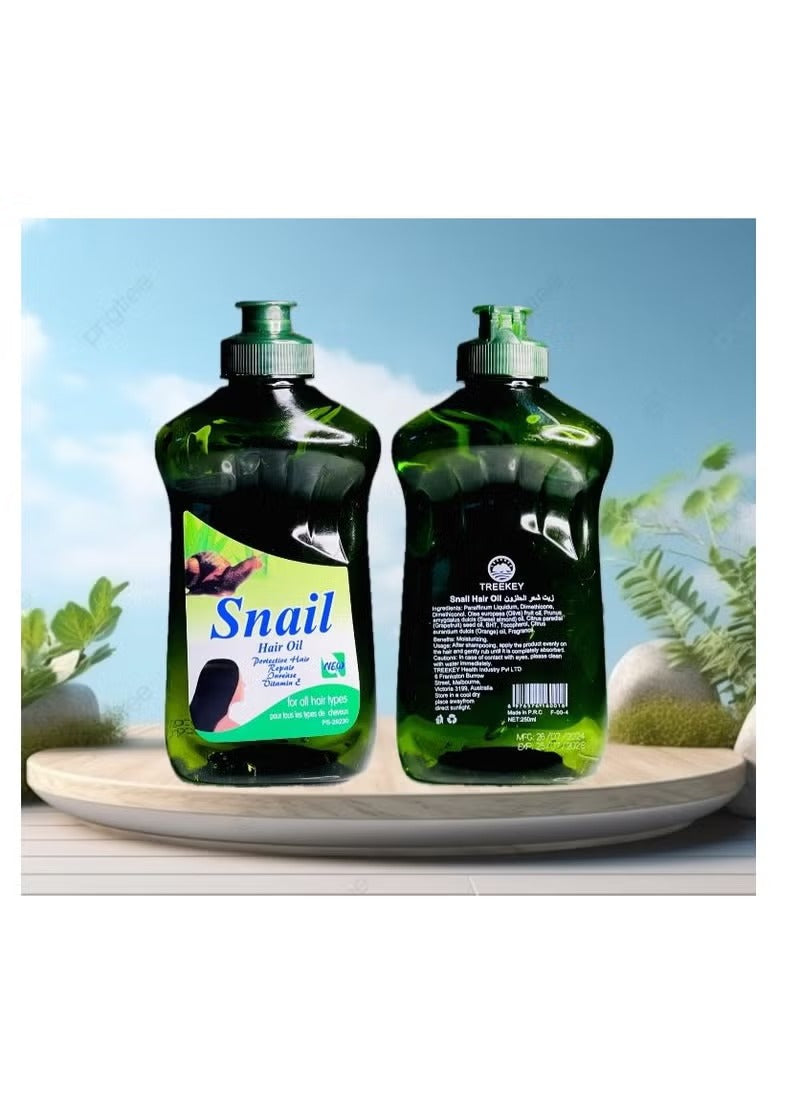 Snail Hair Oil 250ML Pack of 4