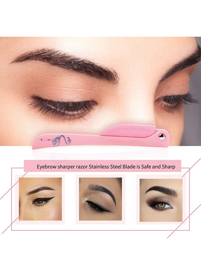 3-Piece Facial Touch-up Razor Purple/Peach/Yellow